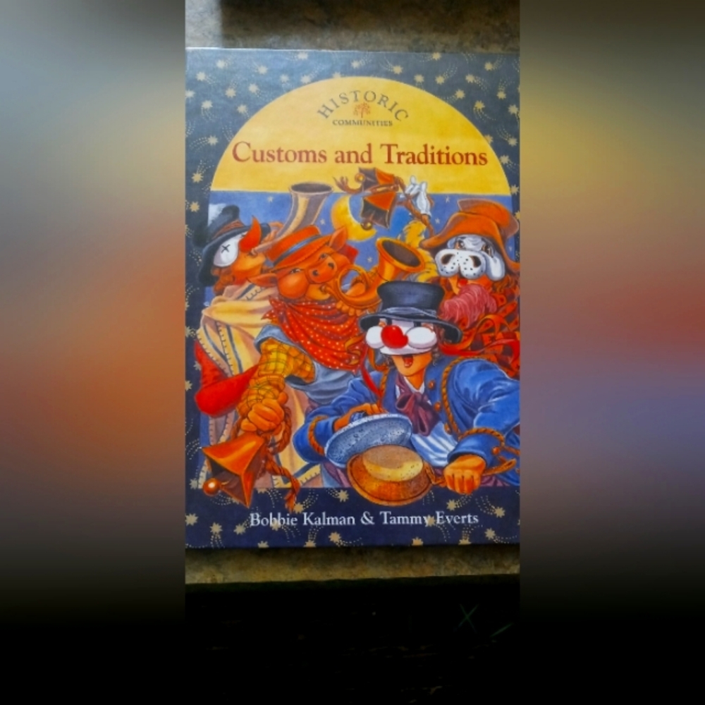 Customs and Traditions Picture Book - Blue and Red Cover